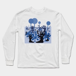 Blue hand and night foot Long Sleeve T-Shirt